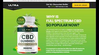 Ultra CBD Gummies Reviews – (Scam Warning 2023)